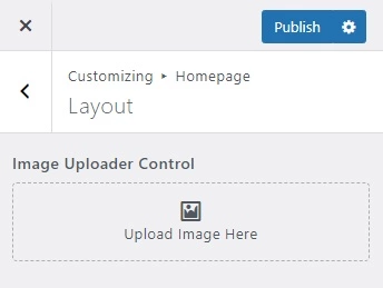 Handy Customizer Image Uploader Control