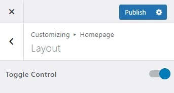 Handy Customizer Toggle Control