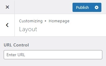Handy Customizer URL Control